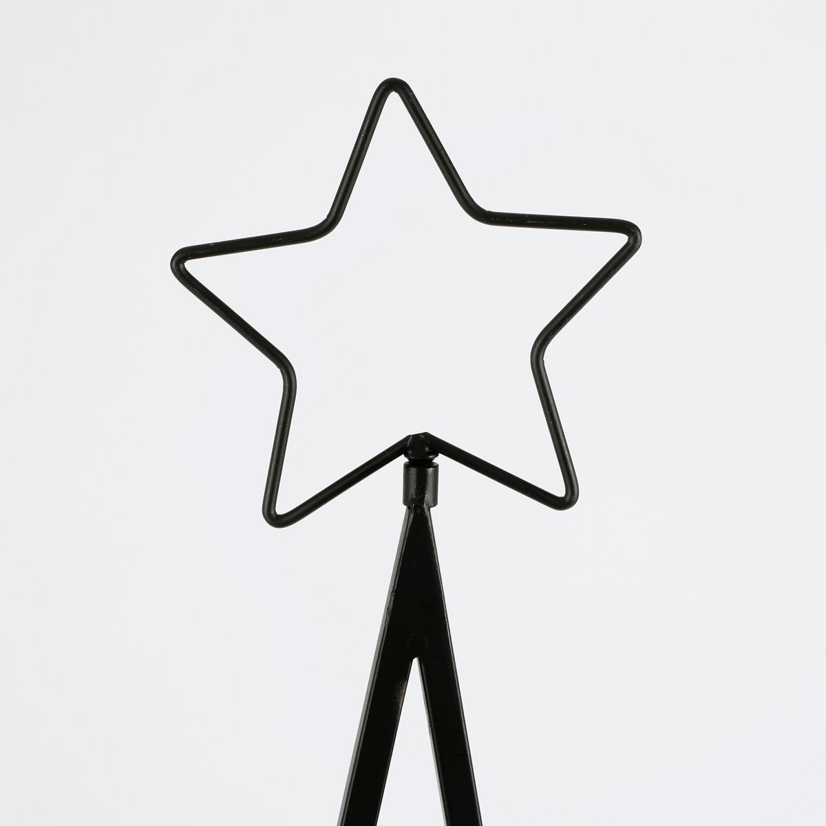 Weihnachtsdeko Wandregal für Dekorationen - L50 x H131 cm - Metall - Schwarzh