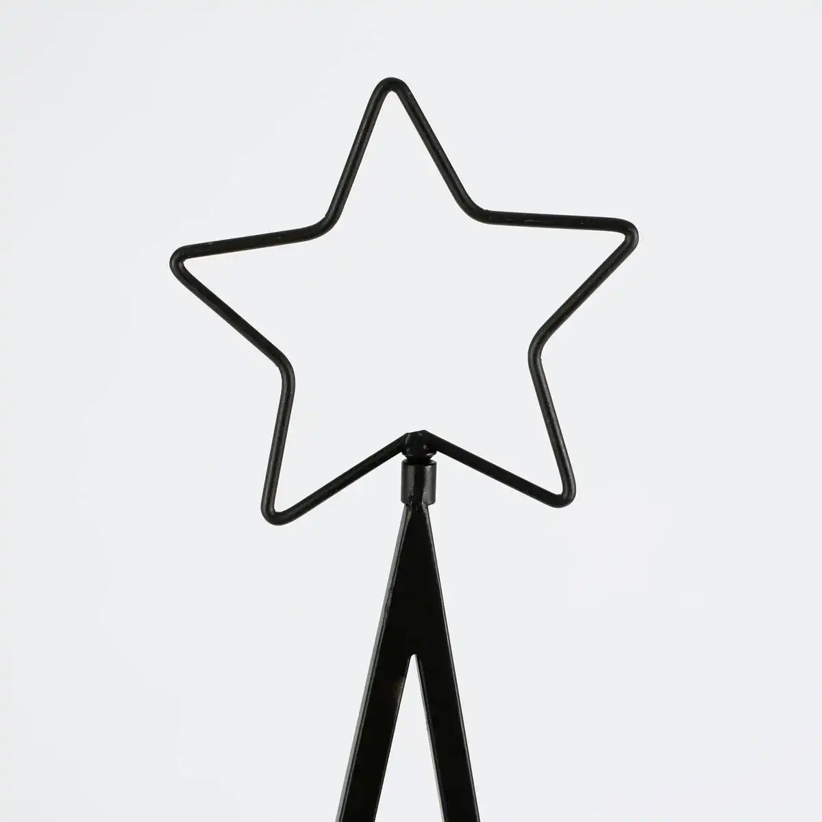 Weihnachtsdeko Wandregal für Dekorationen - L50 x H131 cm - Metall - Schwarzh