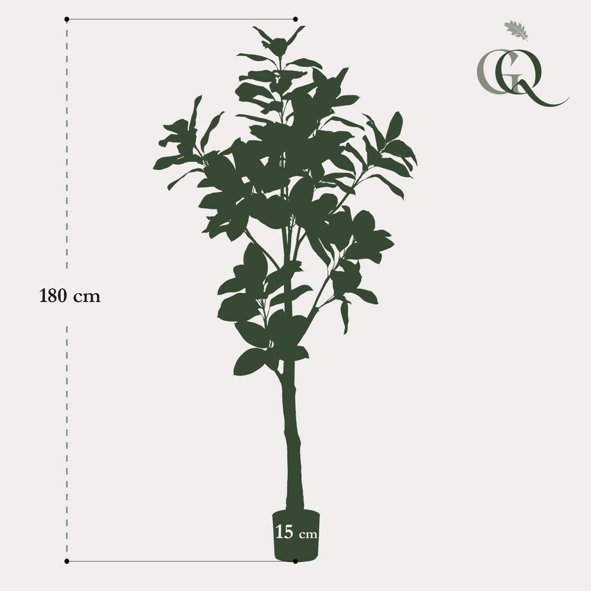 Künstliche Pflanze - Magnolia Grandiflora - 180 cm