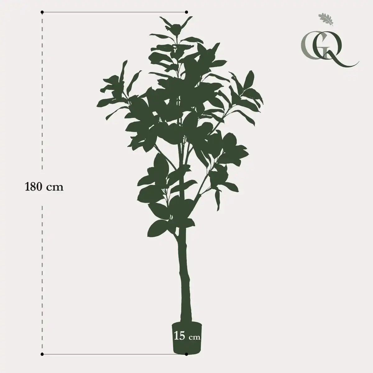 Künstliche Pflanze - Magnolia Grandiflora - 180 cm