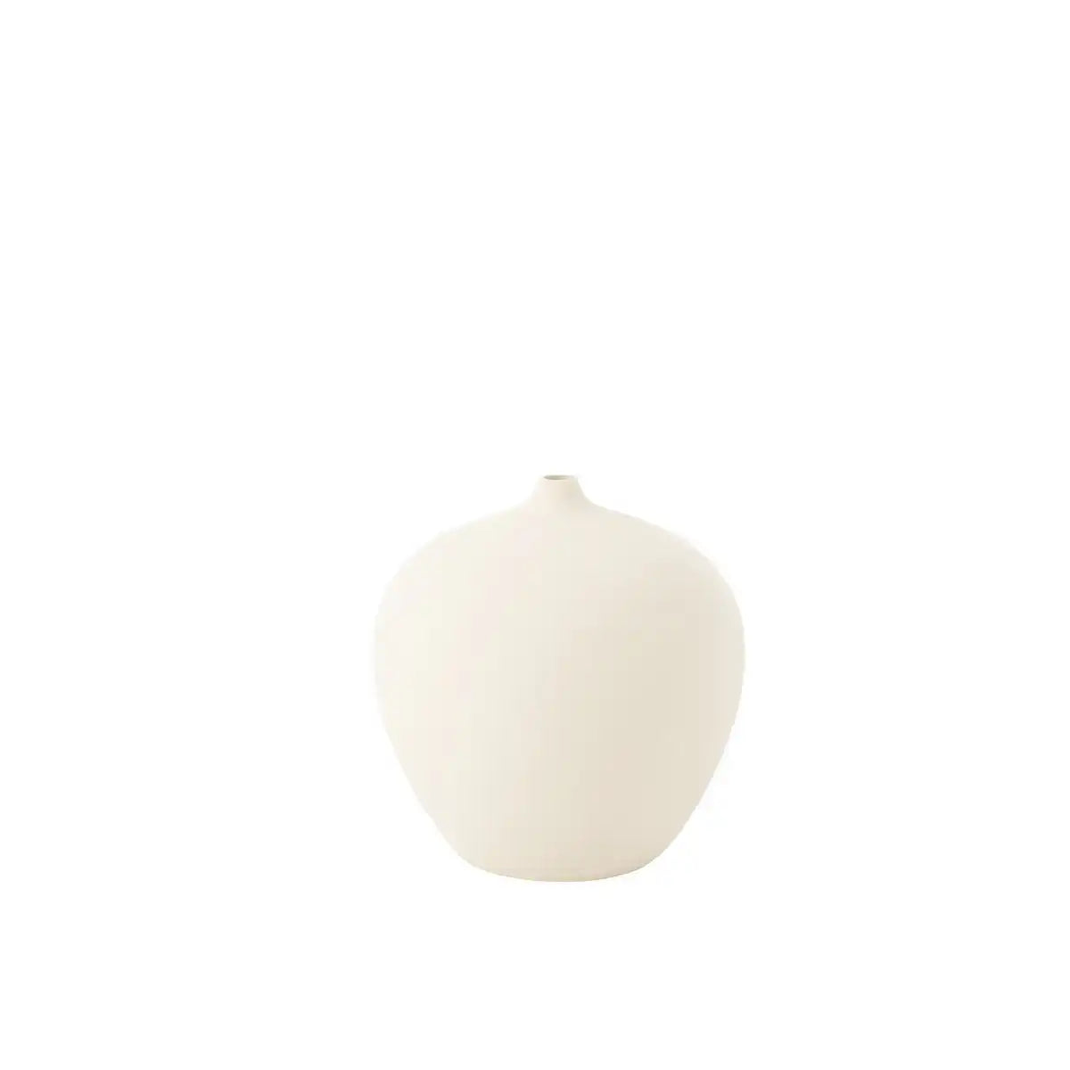 J -Line Vase Flasche Cassia - Keramik - Weiß - Ø 35 cm