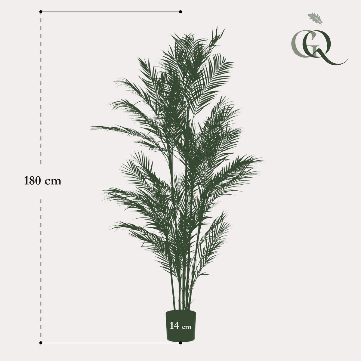 Künstliche Pflanze - Chamaedorea Elegans - Bergpalme - 180 cm