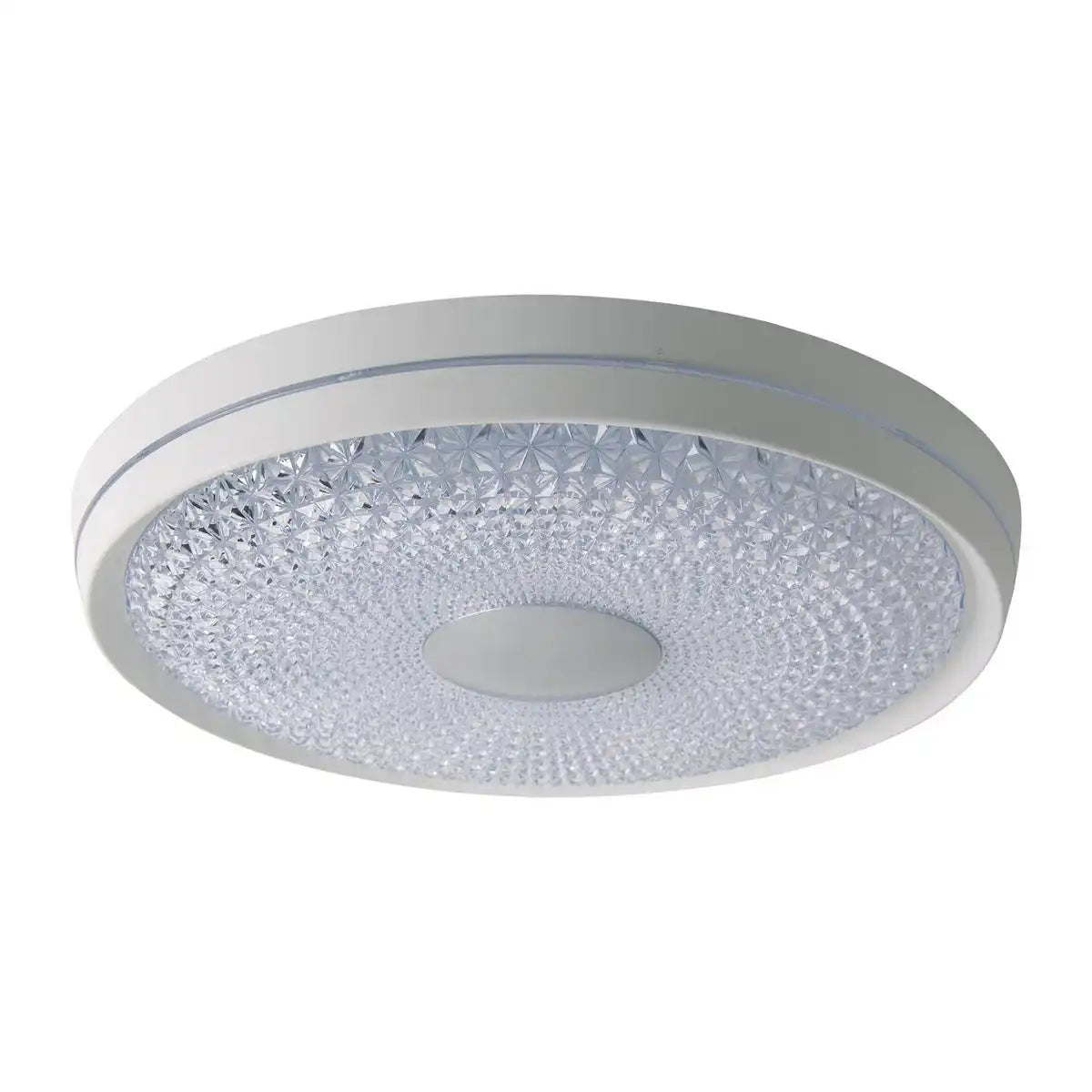 LED Deckenleuchte "BOISE" Ø 51 cm mit vielen Funktionen, aus Metall und Kunststoff, weiß, mit integrierten LEDs, Beleuchtung für Wohnräume oder Büro