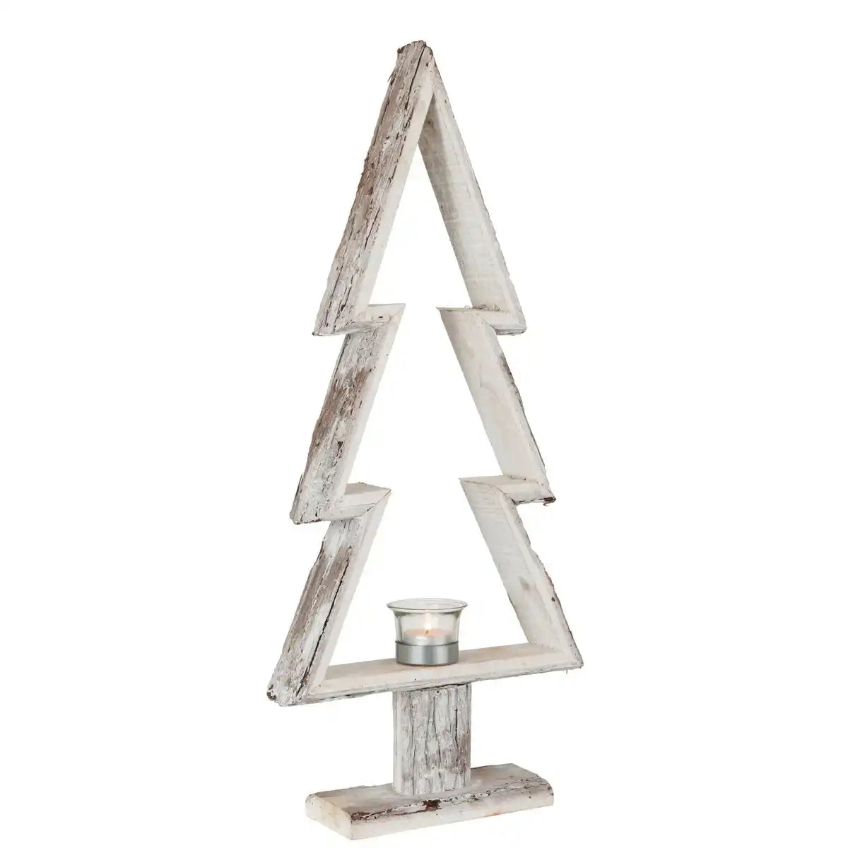 J-Line Weihnachtsbaum – Holz – Braun – groß