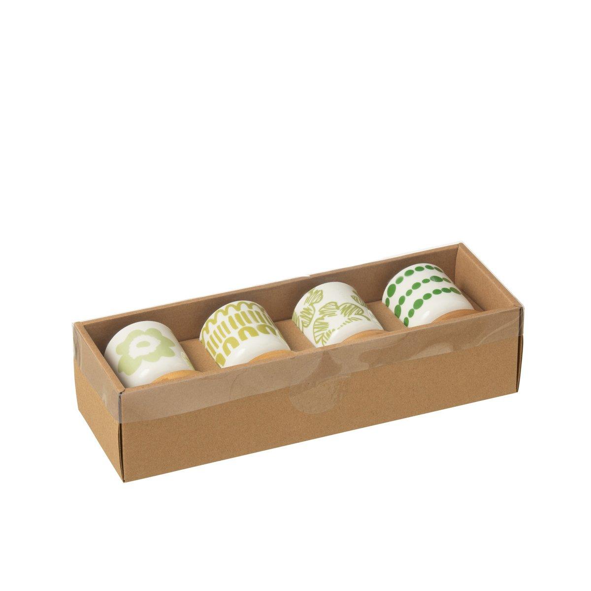 J-Line Set 4 Taschen + Bulkhead Bambusbox Keramik Grün