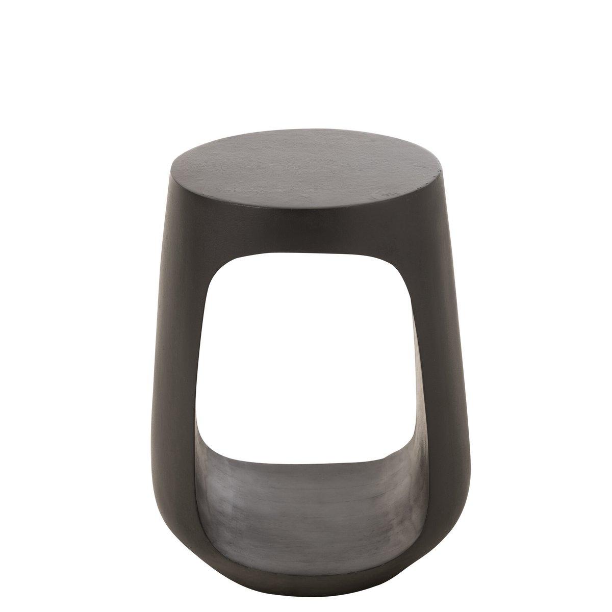 J-Line Beistelltisch Pod Recyceltes Holz Schwarz