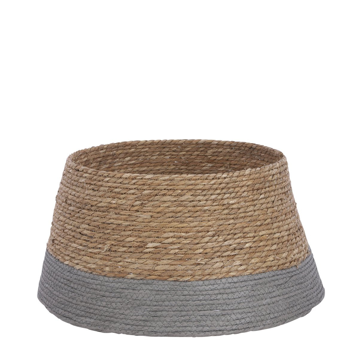 Weihnachtsbaumrock - H26 x Ø50 cm - Seegras - Grau