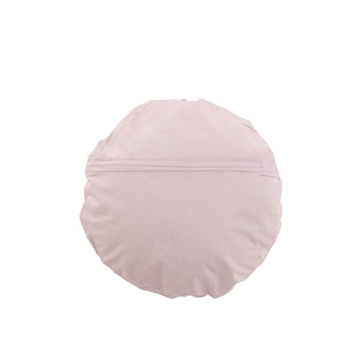 J-Line Kissen Round Lace – Baumwolle – Lila