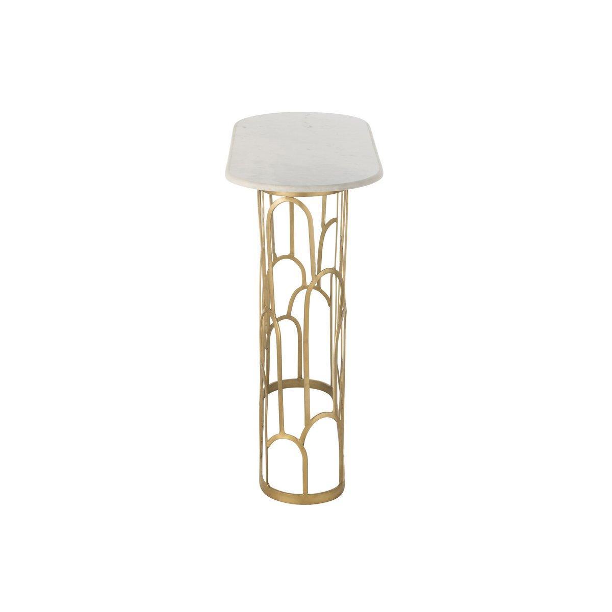 J-Line Konsole Moza Metall/Marmor Gold