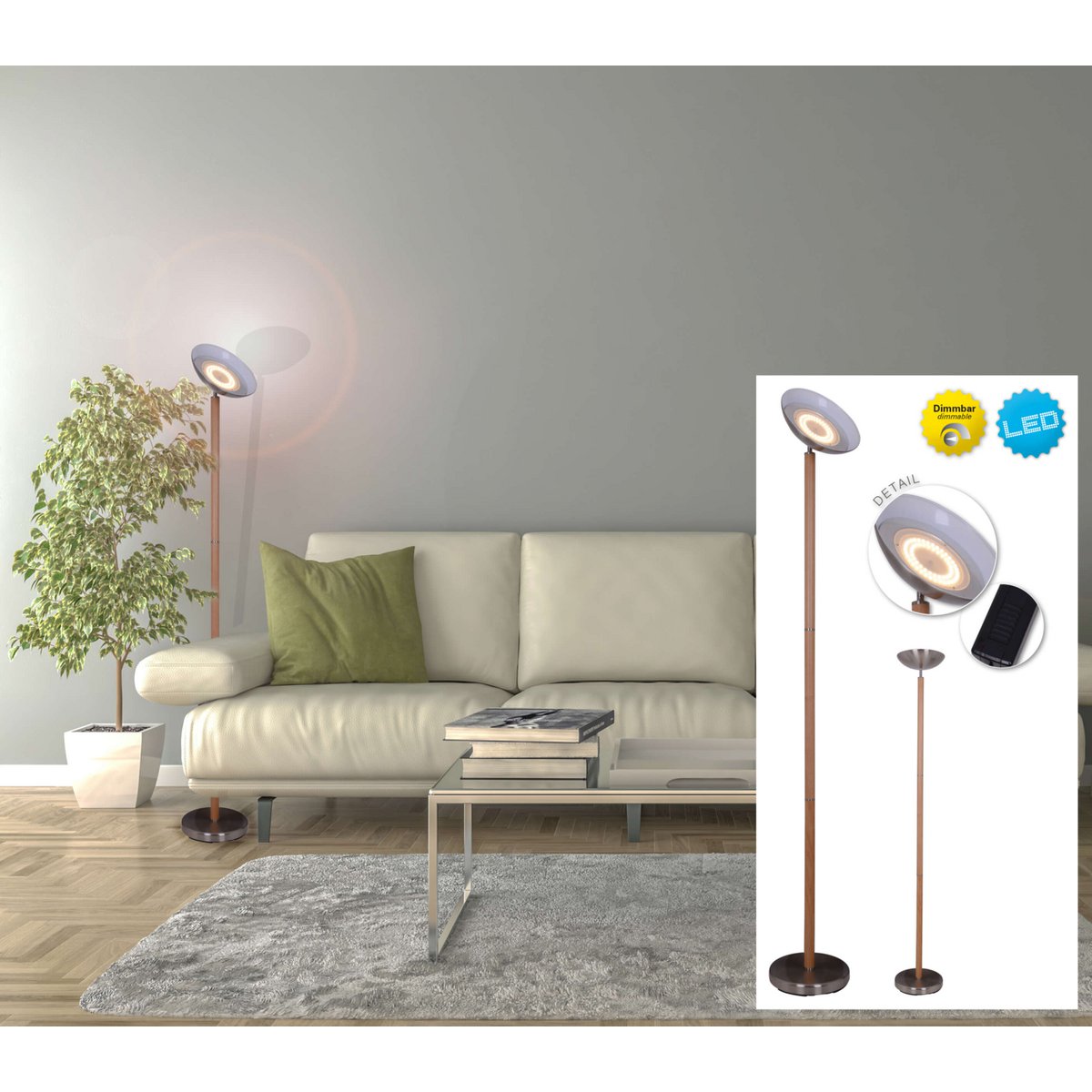 LED Stehleuchte h: 192cm "Matilda"
