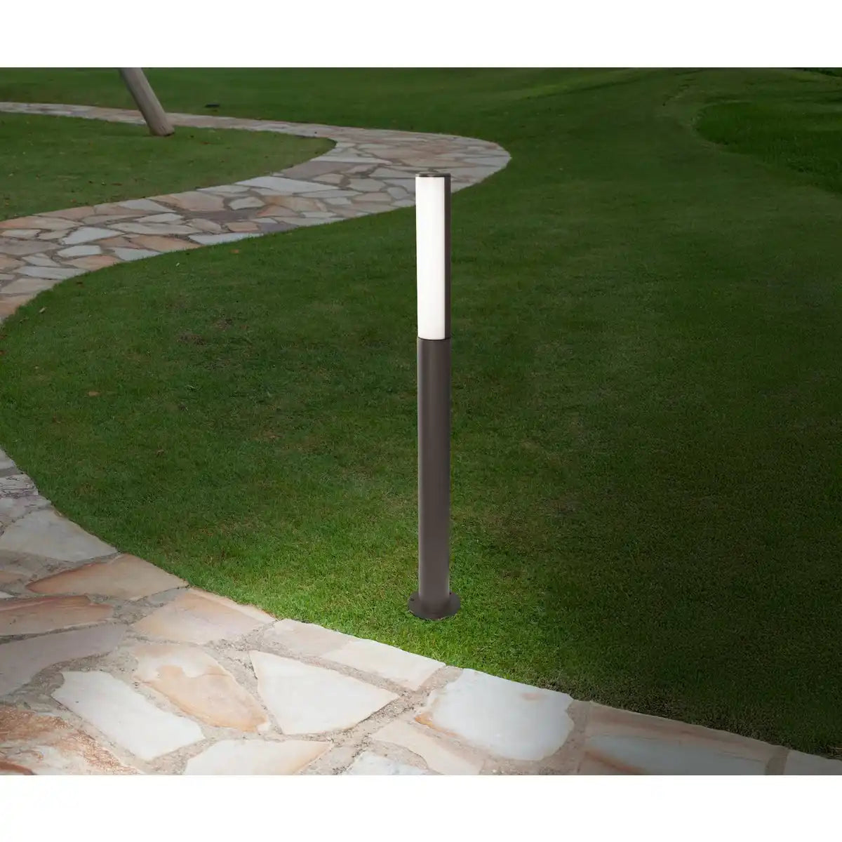 LED Außen Stehleuchten "FLAIR" aus Metall und Kunststoff in Anthrazit, mit integrierter LED