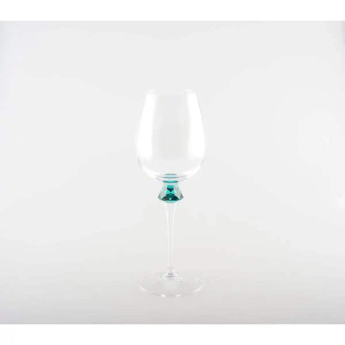 Weingläser mit Diamantfuß 4 Farben - Los 4