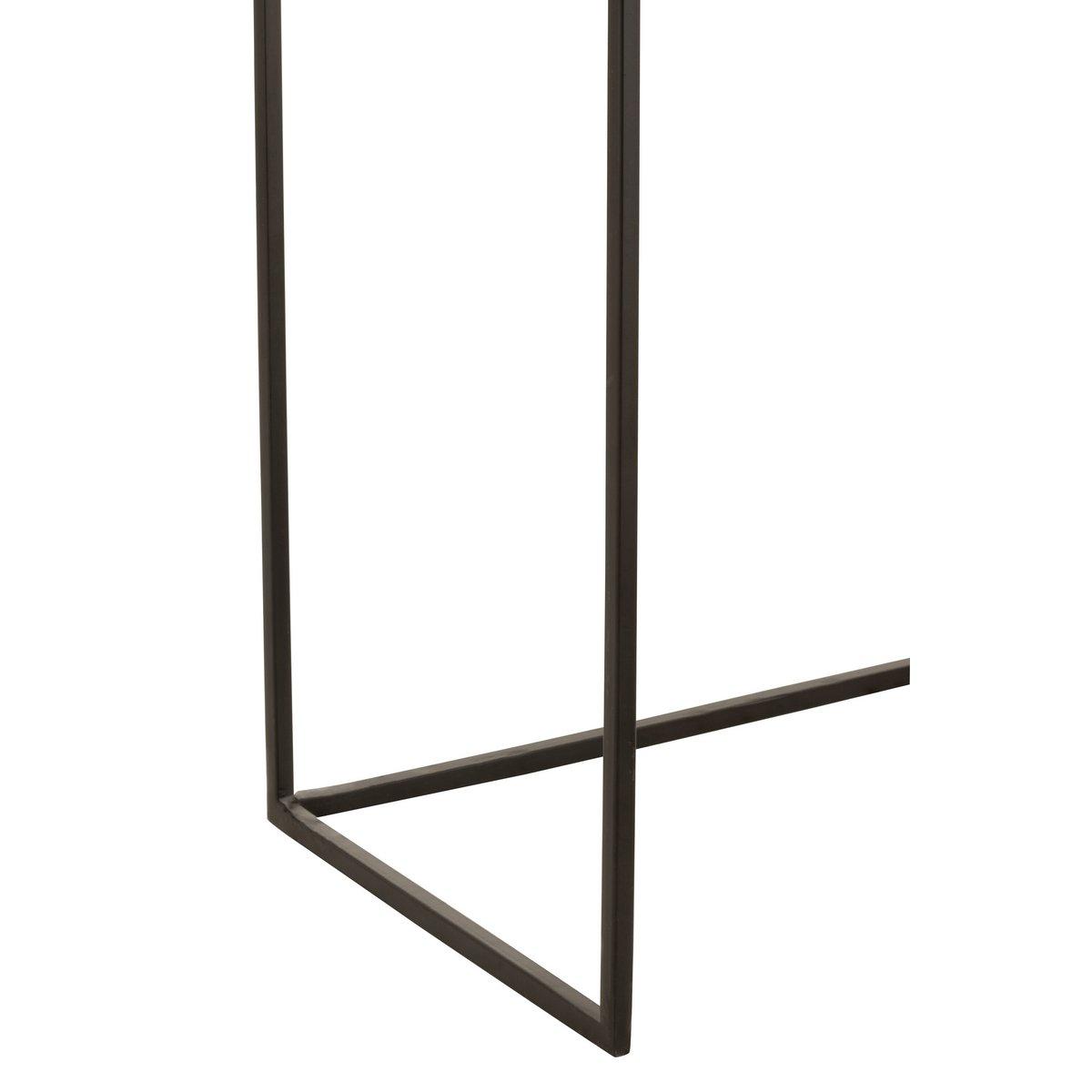 J-Line Beistelltisch Rechteck – Aluminium – Rost