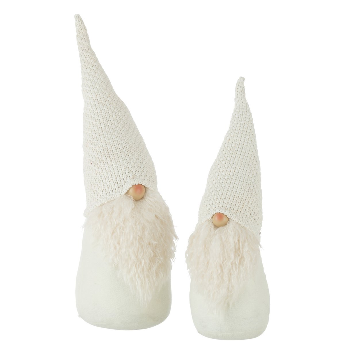 J -Line Figur Santa - Polyresin - Weiß - groß - Weihnachtsdekorationen