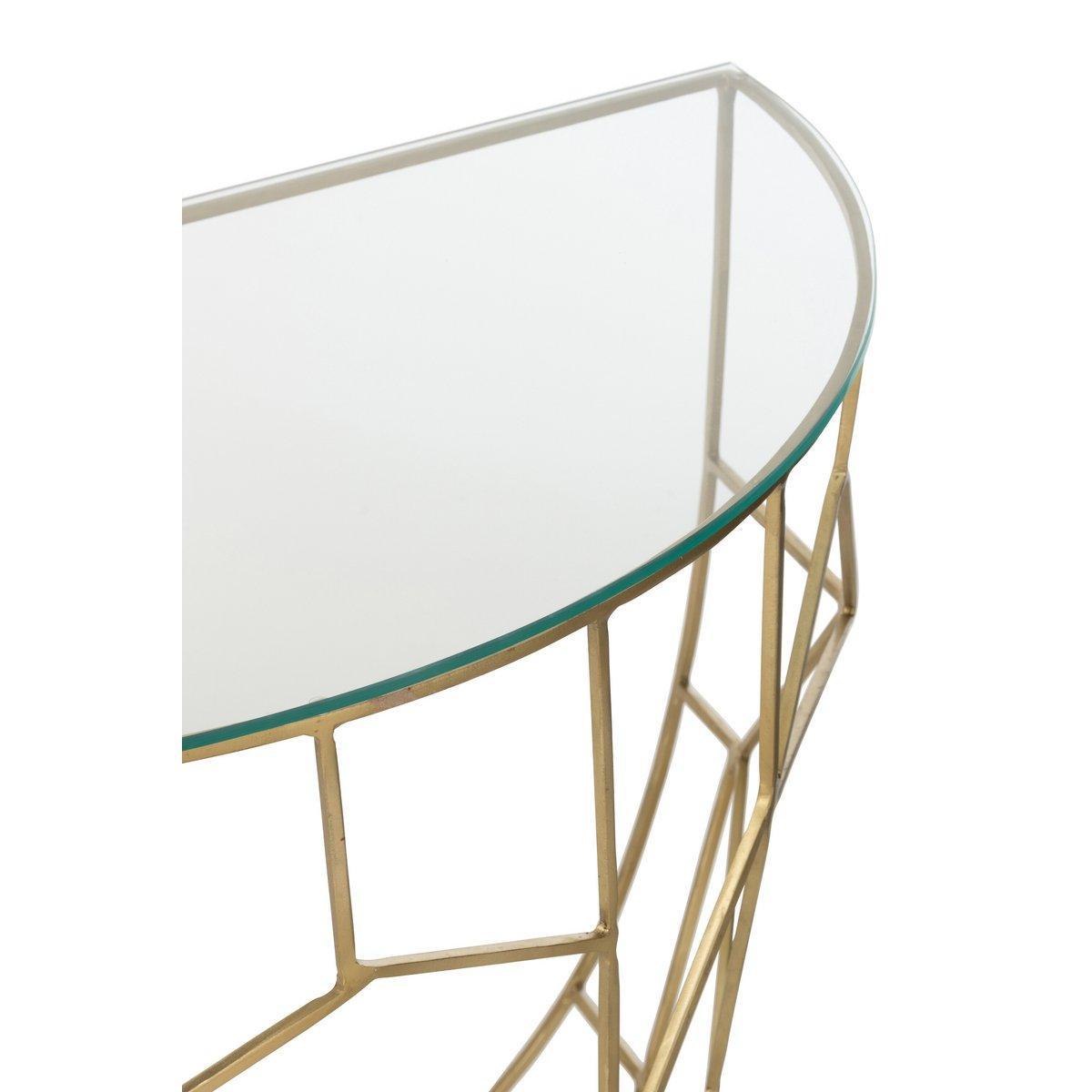 J-Line Konsole Moza Metall/Glas Gold
