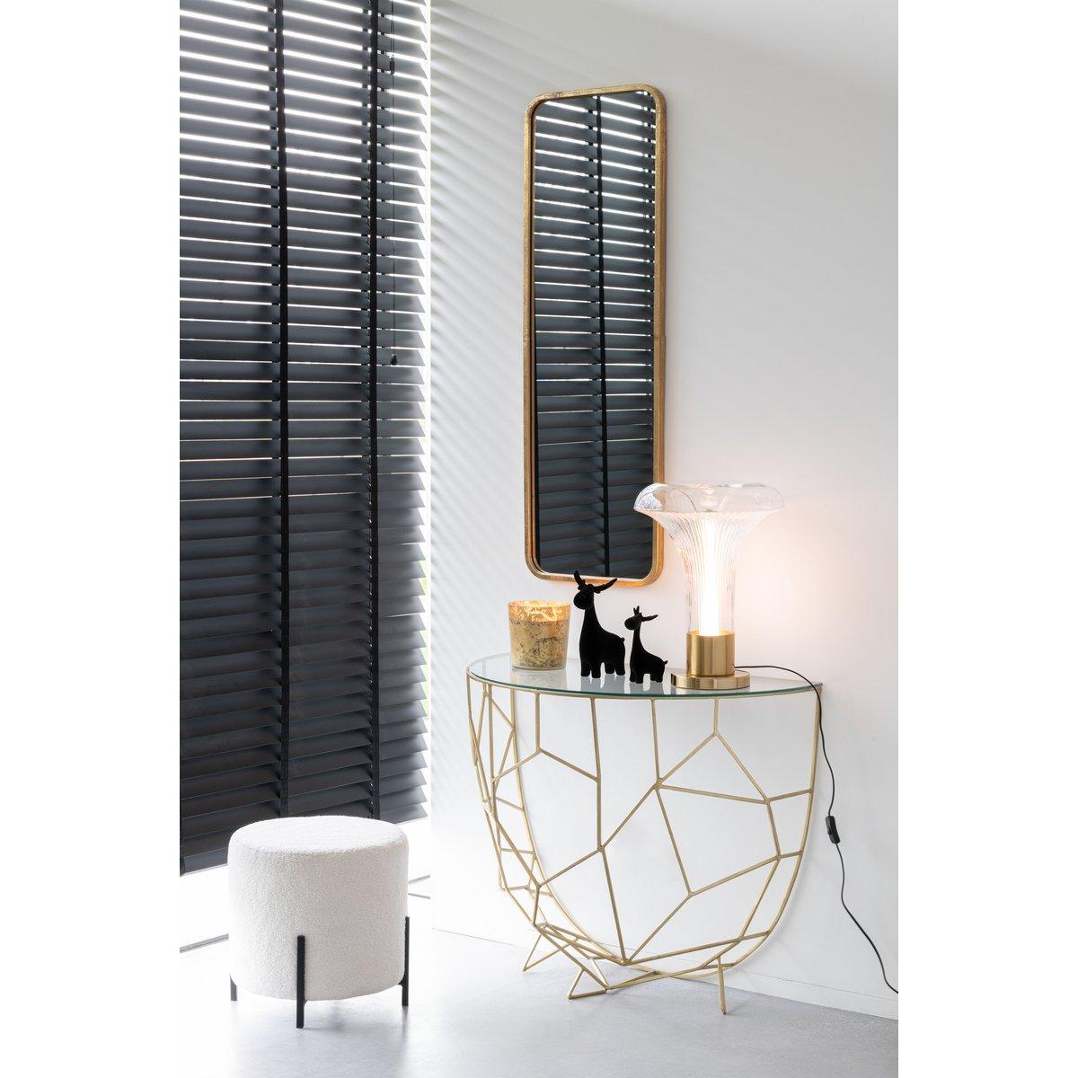J-Line Spiegel Mona Rechteckig Eisen/Glas Gold