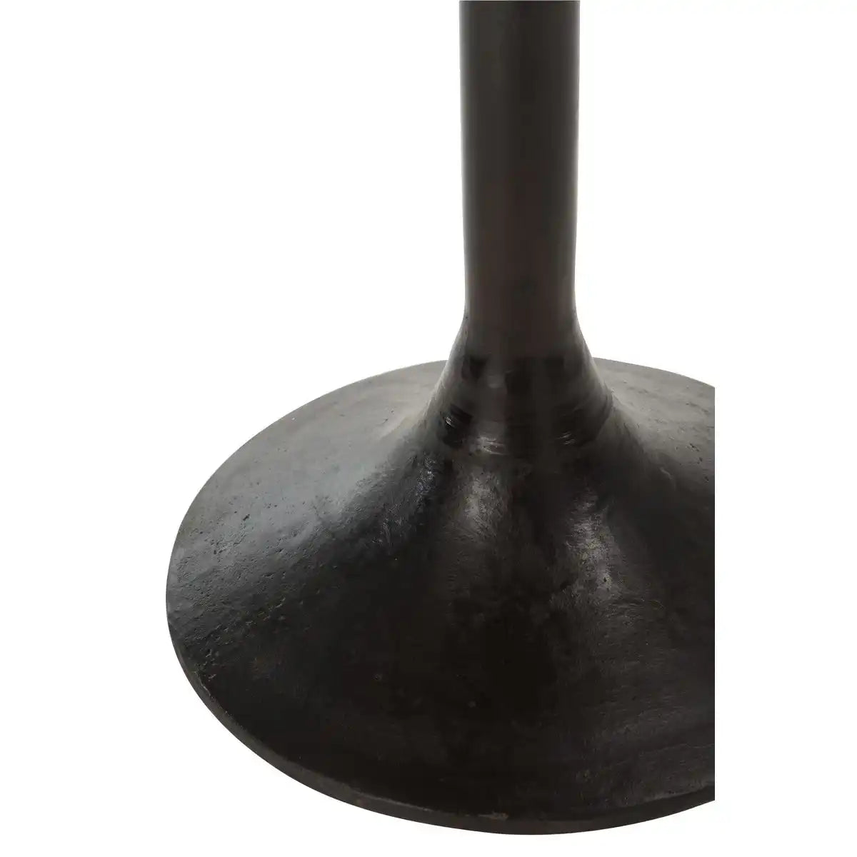 J-Line Tischbar rund Holz/Metall Natur/Schwarz