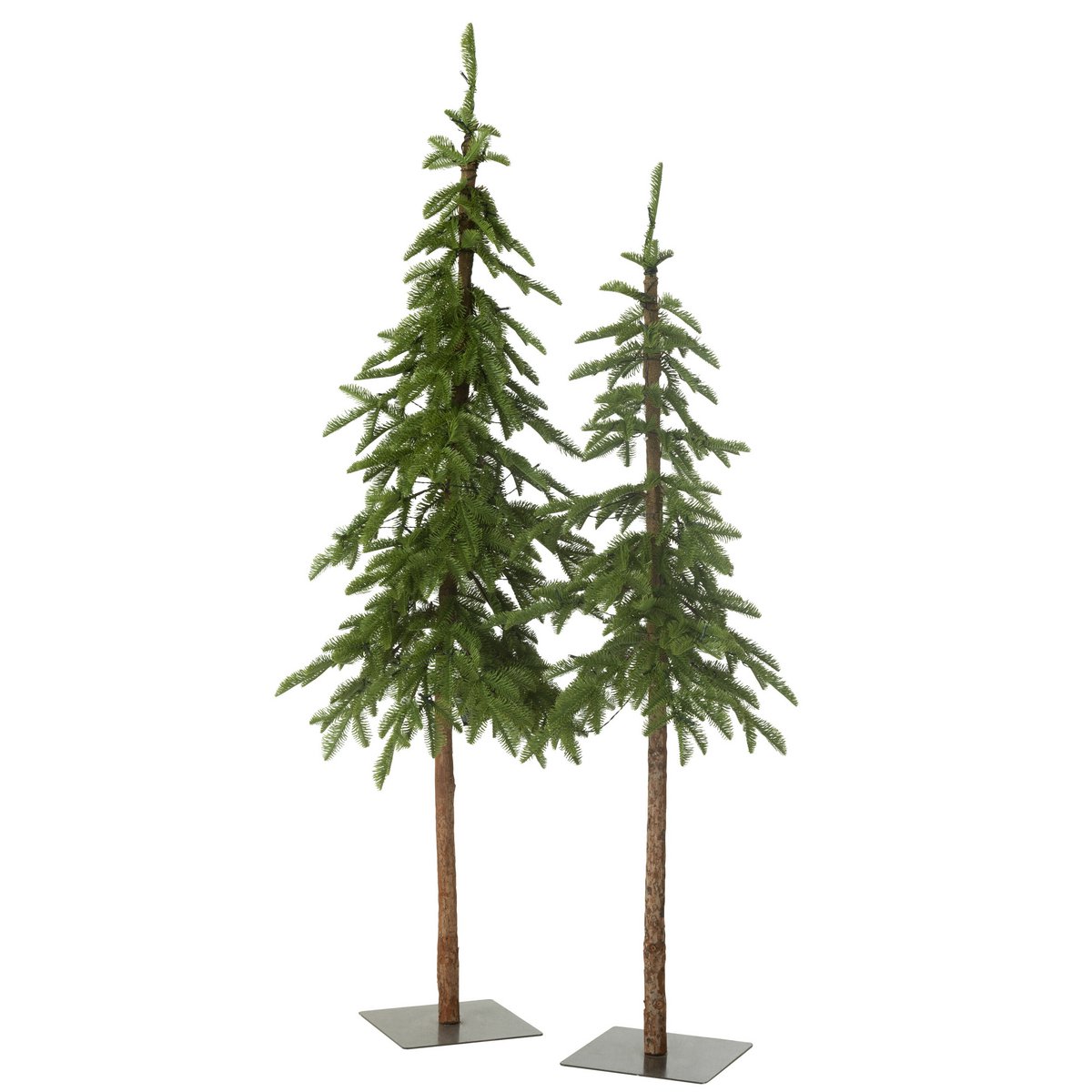 J-Line Weihnachtsbaum+LED Kunststoff Grün Groß