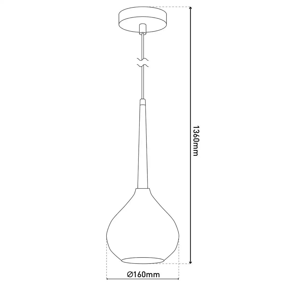 Pendelleuchte "VASO", Hängelampe aus Metall und Rauchglas in Anthrazit, mit E14-Fassung, für Esszimmer, Wohnzimmer, Diele oder Büro, mit einem Øvon 16 cm