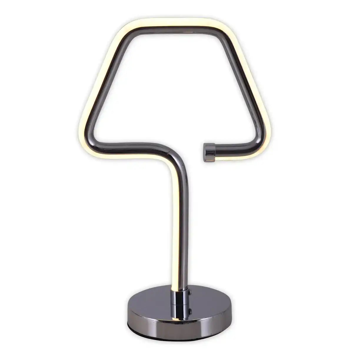 LED Tischleuchte "Loop Line" h: 30cm chrom