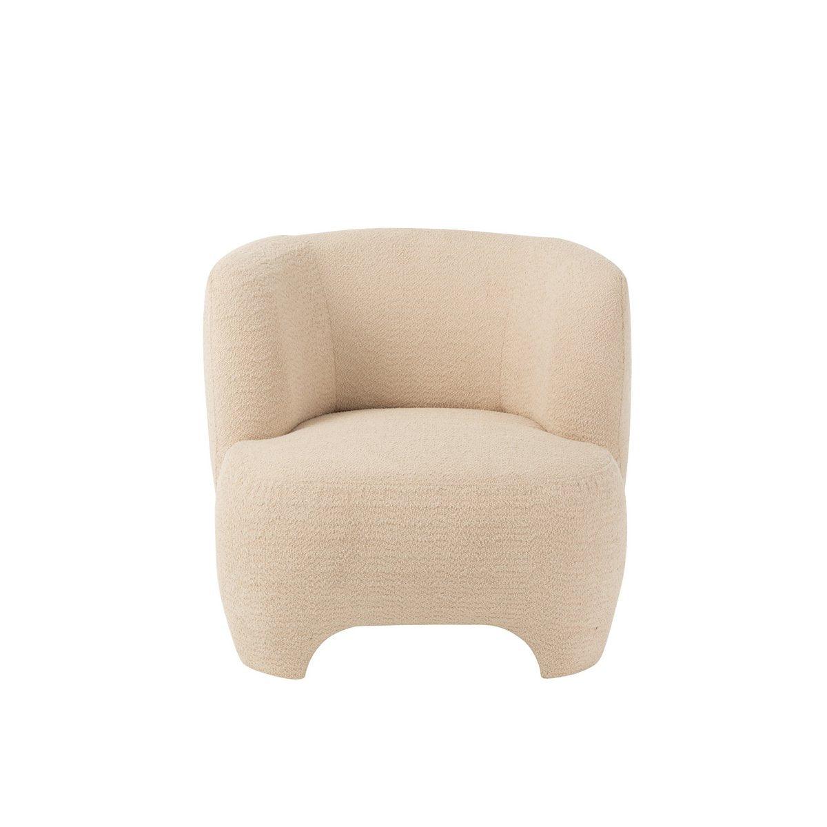 J-Line 1-Sitzer-Sofa, gestrickt, Tex/HT, Weiß