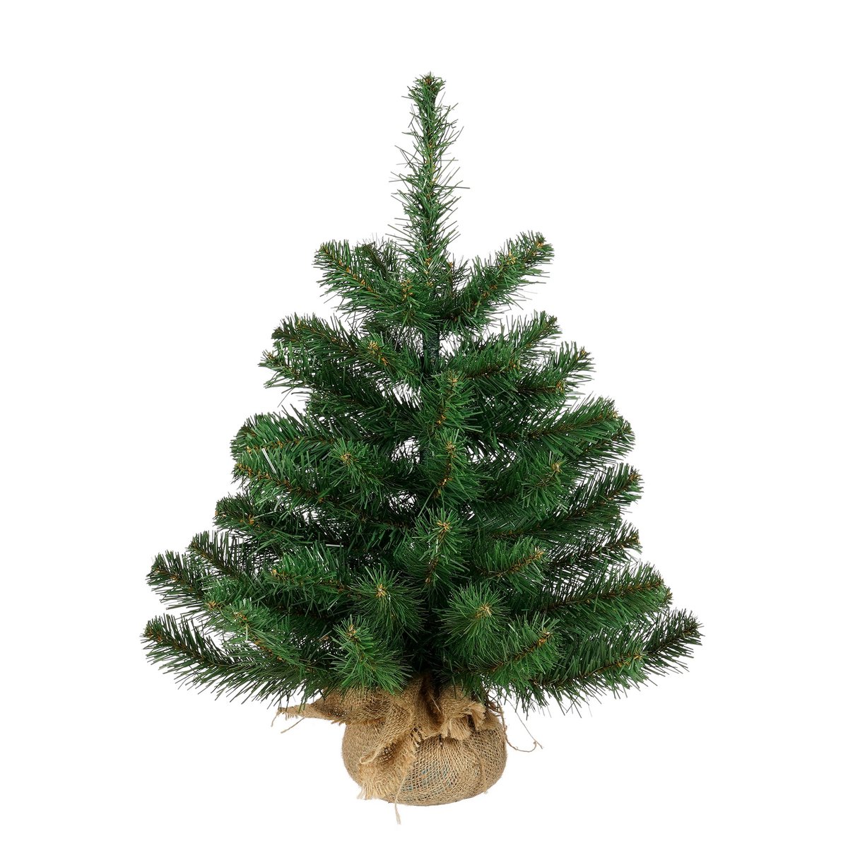 Künstlicher Weihnachtsbaum aus Jute - H60 x Ø51 cm - Grün