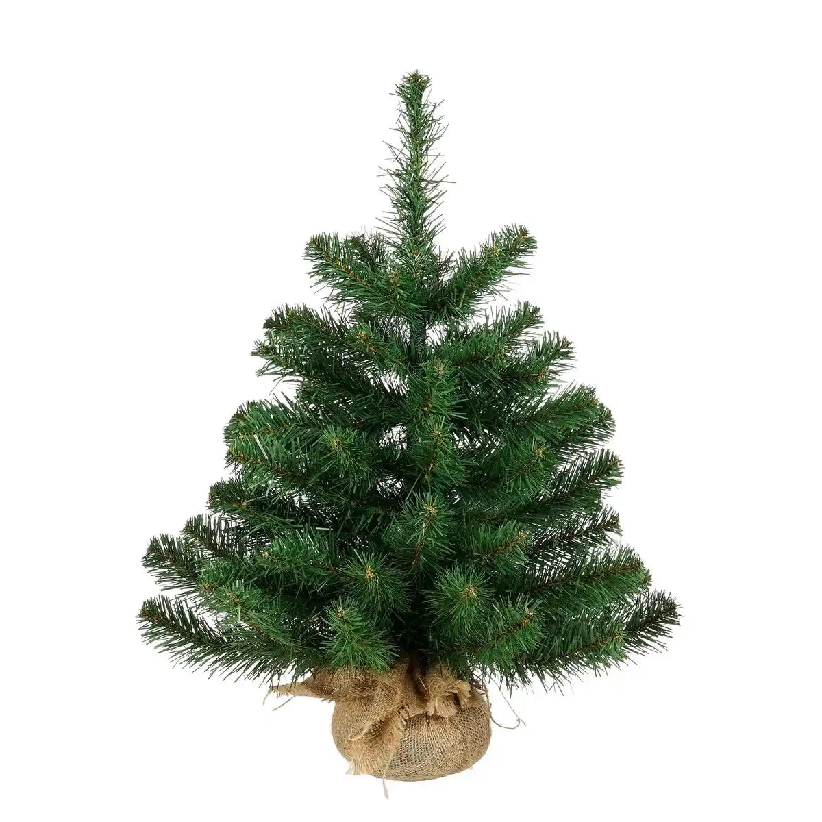 Künstlicher Weihnachtsbaum aus Jute - H60 x Ø51 cm - Grün