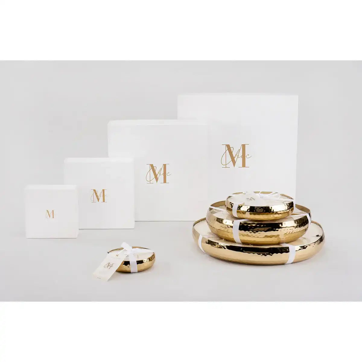 J-Line Duftkerze M-Chic Metal Gold Medium-21U