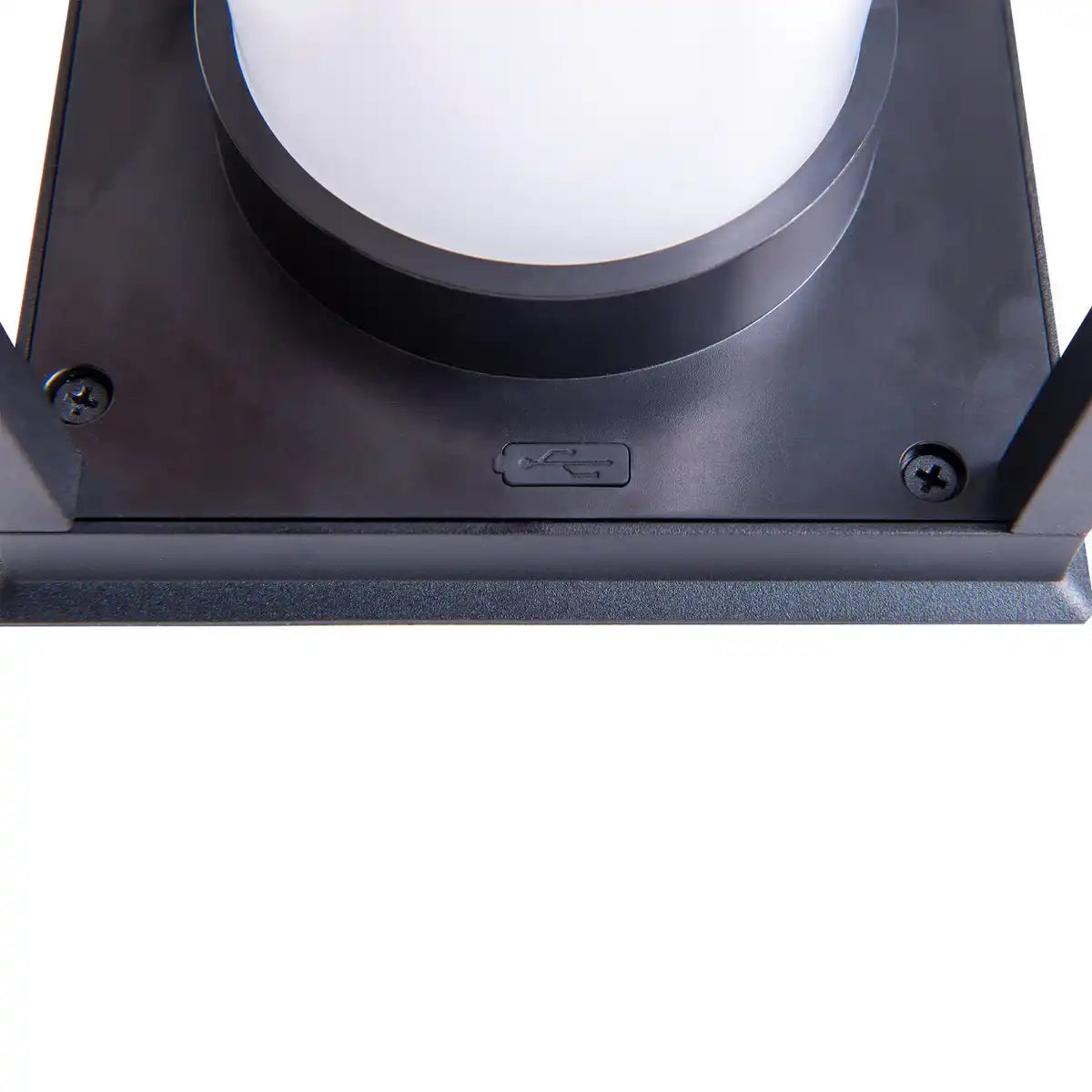 LED Camping-/Sockelleuchte h: 28cm , für Außen, Sockelleuchte - Metall und Kunststoff in Schwarz, mit integrierter LED