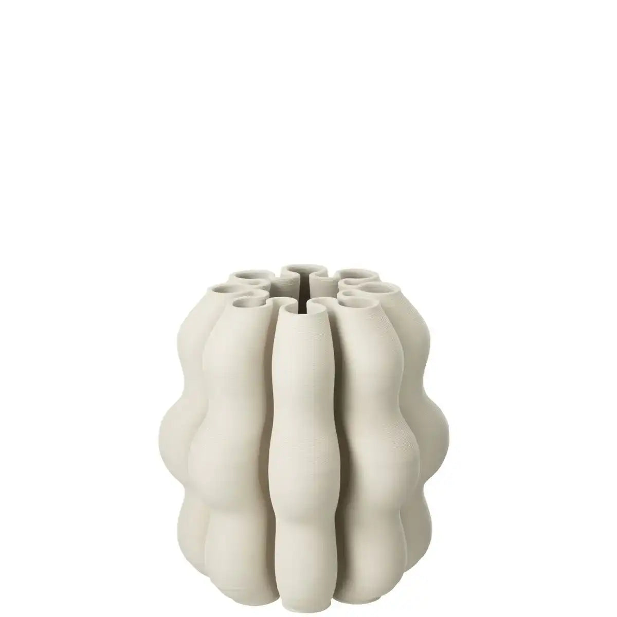 J -Line Vase Nas -SMUGLY - Beige - Beige - Ø 23 cm