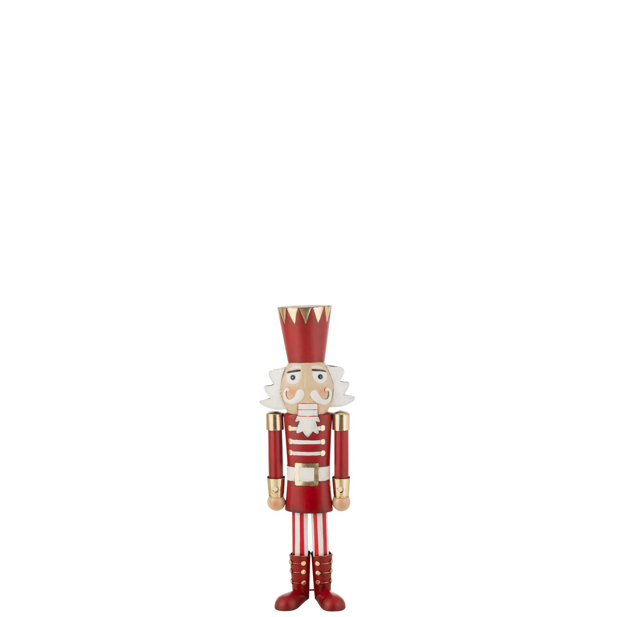 J-Line Nussknacker Eisen Rot/Gold Medium