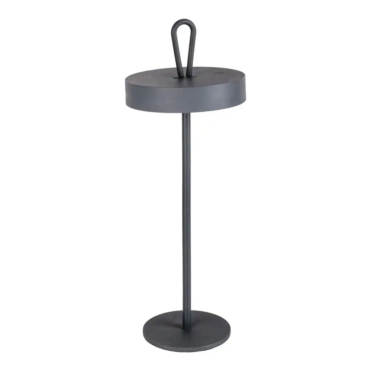 LED-Akku-Tischleuchte magnetisch "ELLA" für Außen und Innen, aus Metall und Kunststoff in Grau , 35 cm hoch