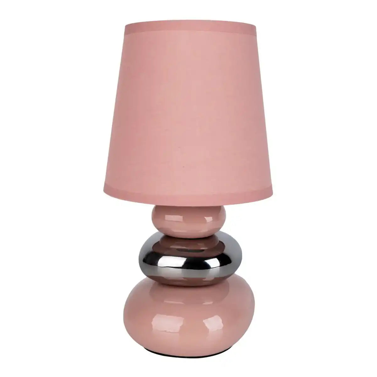 Keramik Tischleuchte "STONEY" rosa - Klassik - Tischleuchte - - rosé/lachs - E14 - keine Angabe