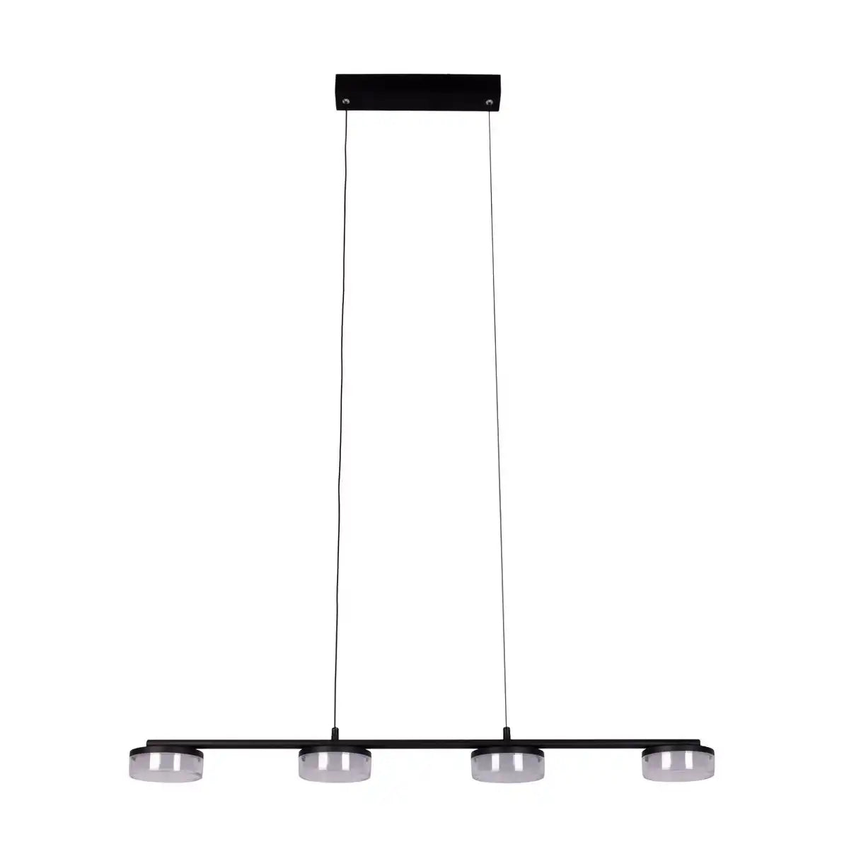 LED Pendelleuchte "CIMO" aus Metall und Kunststoff in Schwarz, mit integrierter LED, Länge 96 cm