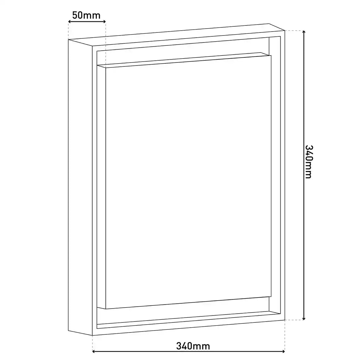 LED Außenwandleuchte IP54 "MIO" s:34cm