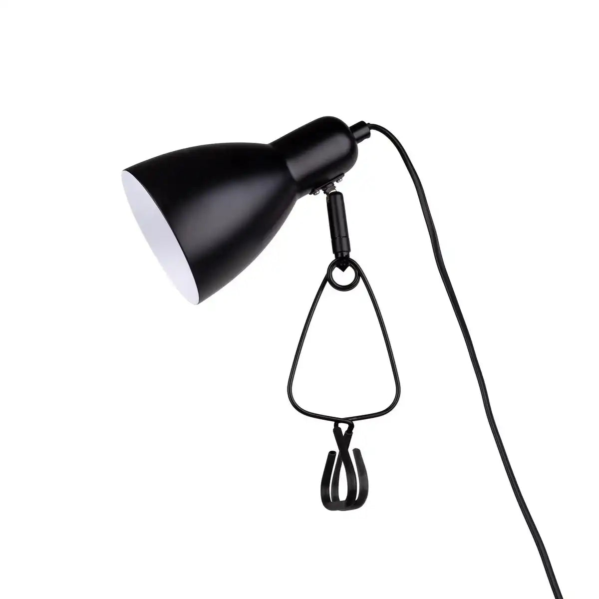 Klemmtischleuchte "MARA" matt schwarz für E14 max. 18 Watt, für Innenräume, 28 cm hoch