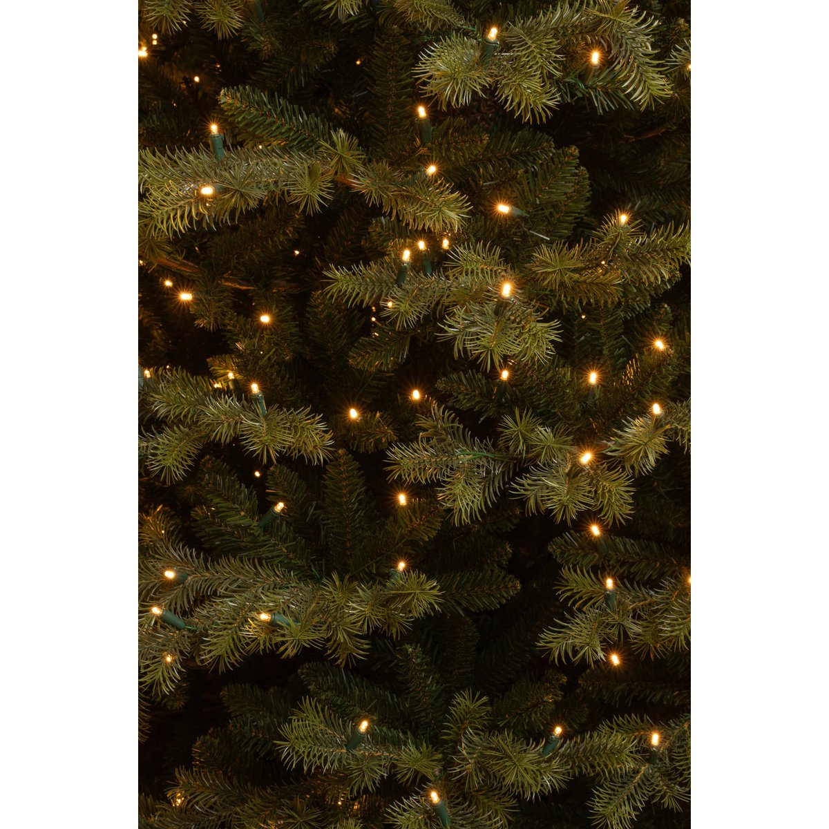 Künstlicher Weihnachtsbaum mit LED-Beleuchtung – H215 x Ø142 cm – Grün