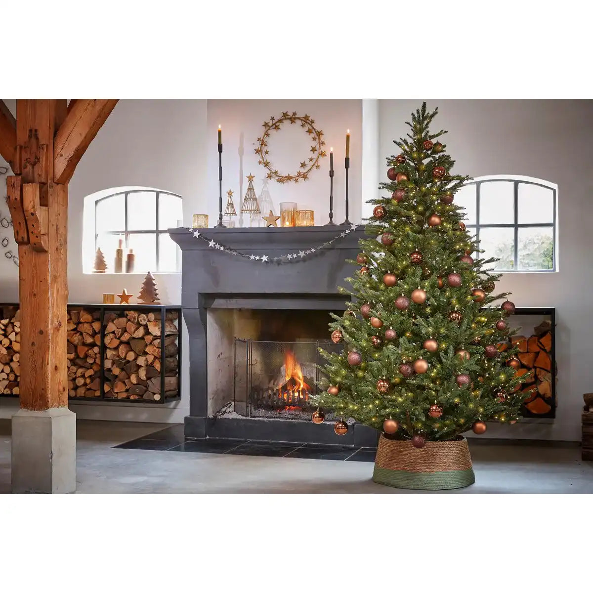 Künstlicher Weihnachtsbaum - H155 x Ø109 cm - Grün