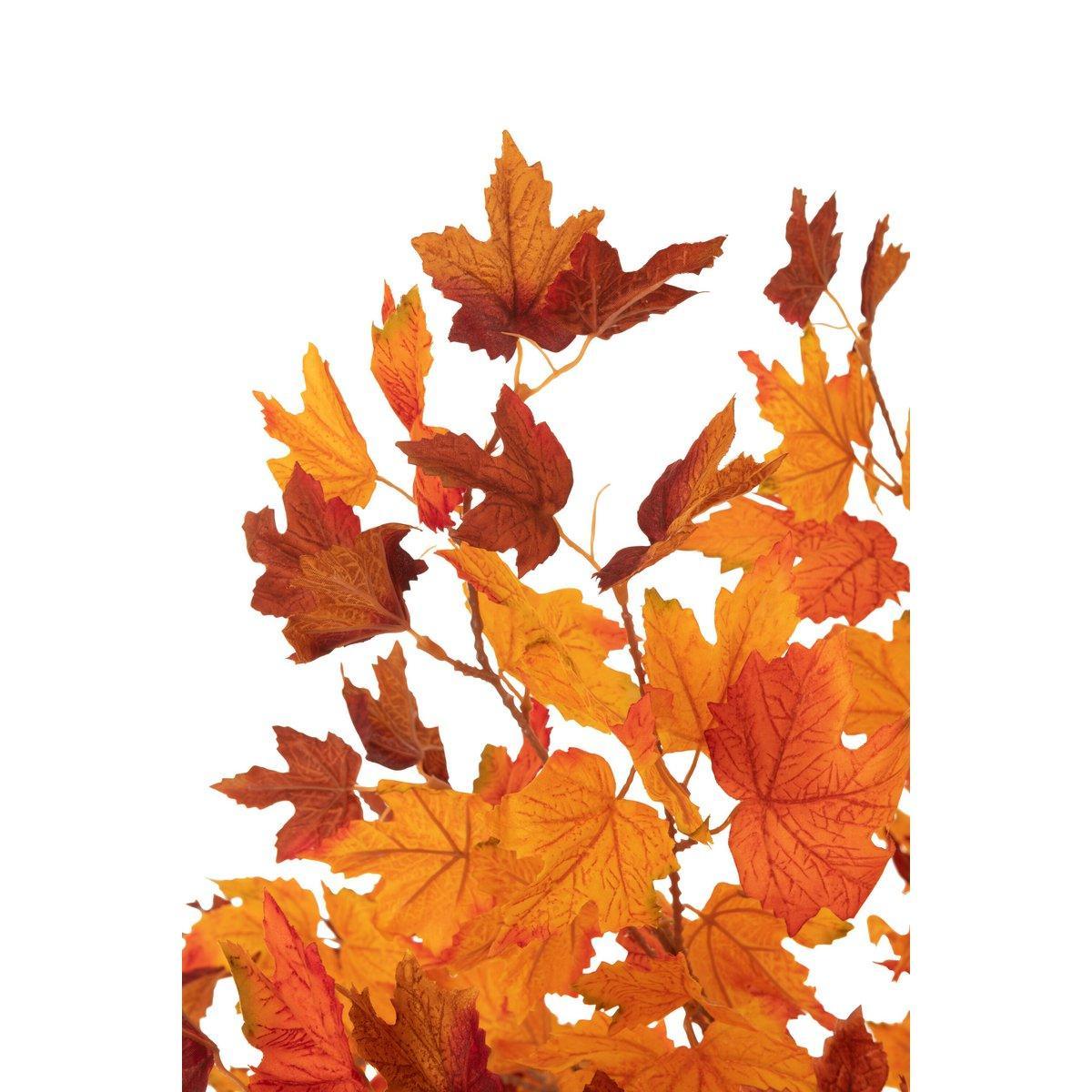 J-Line Baum Herbstblätter Stahlbraun/Orange