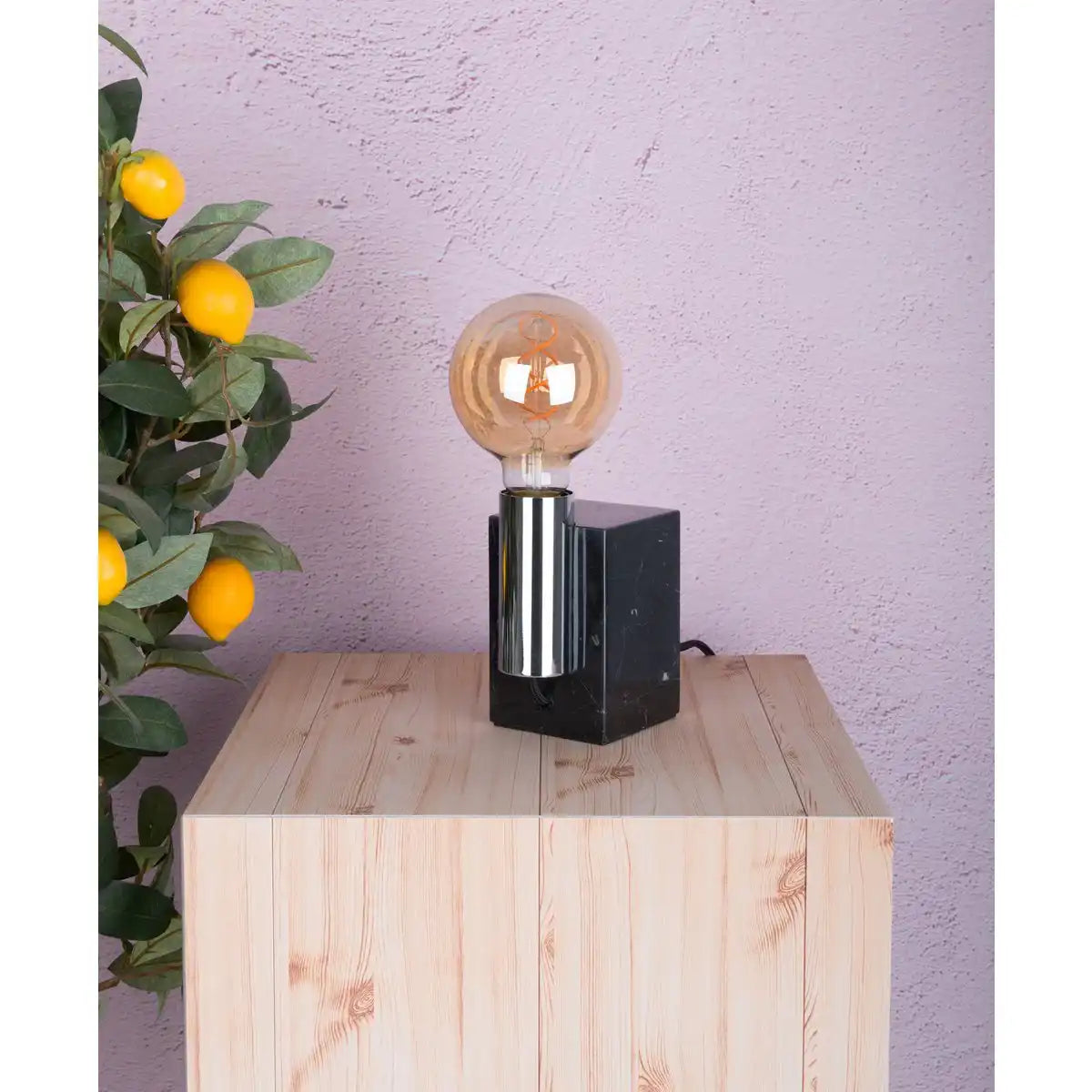 LED Leuchtmittel "DILLY" 3er-Set mit E27-Fassung, 4 Watt Ø 9,5cm, aus Metall und Glas, amber