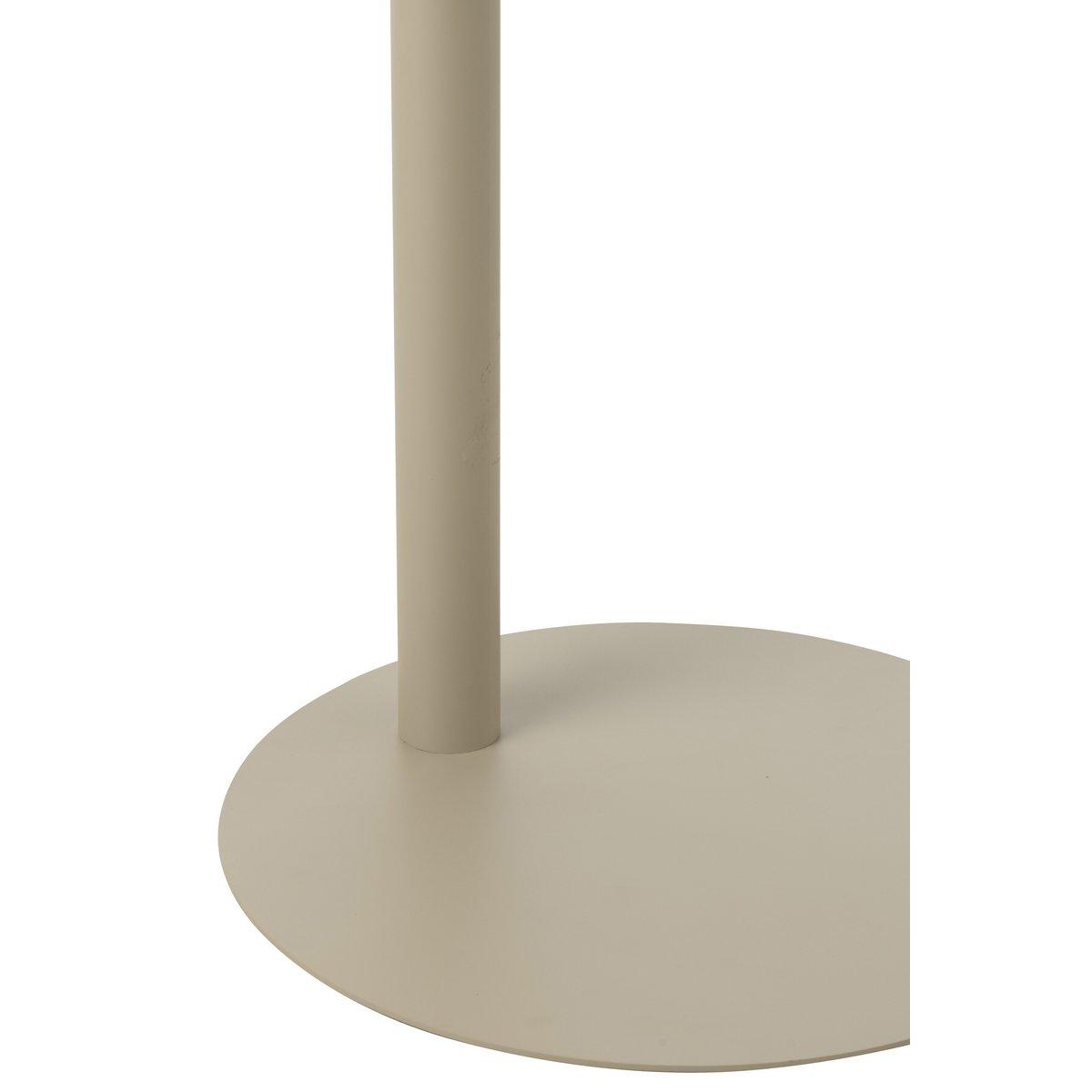 J-Line Beistelltisch Rund Metall Beige