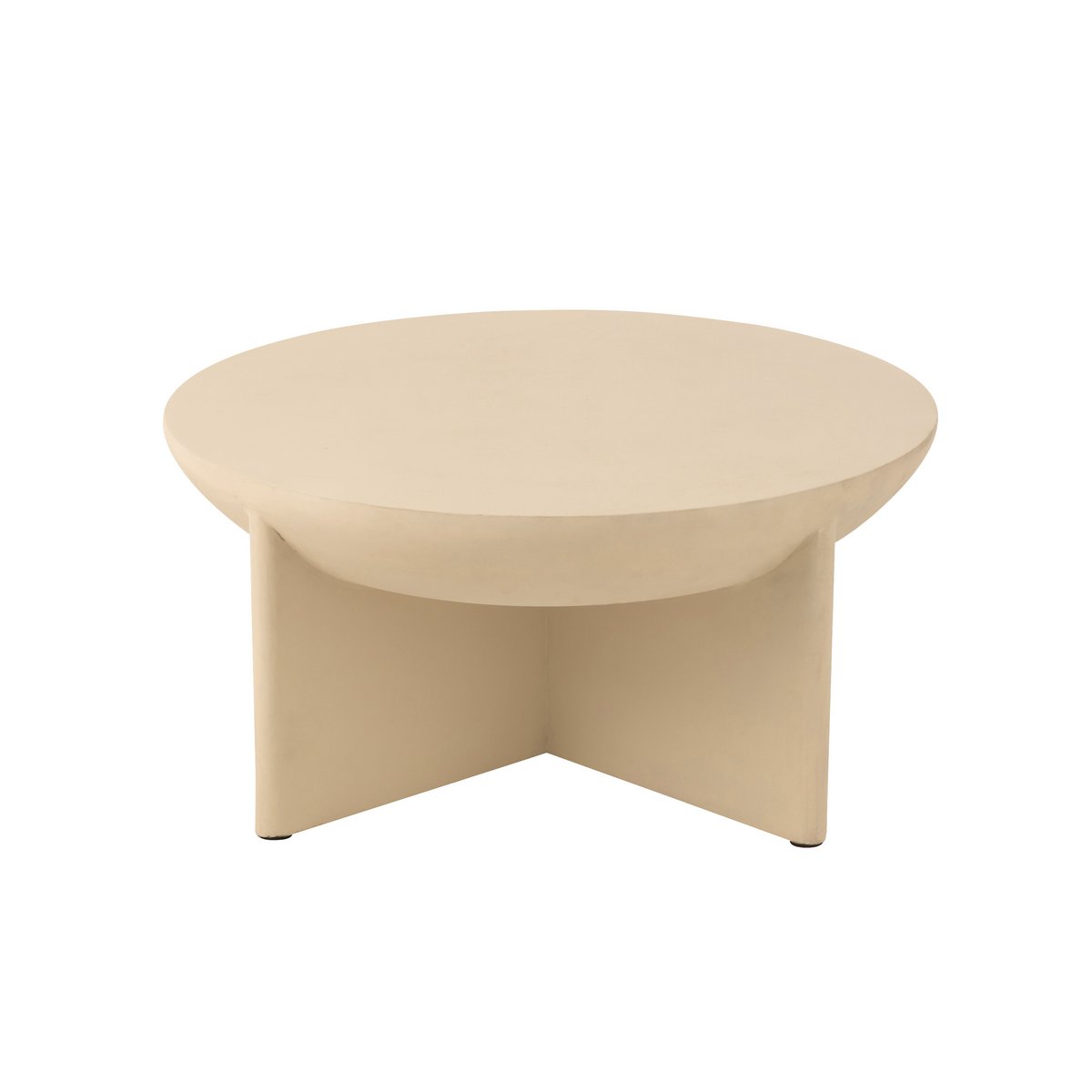 J-Line Couchtisch Halfy Mangoholz Weiß
