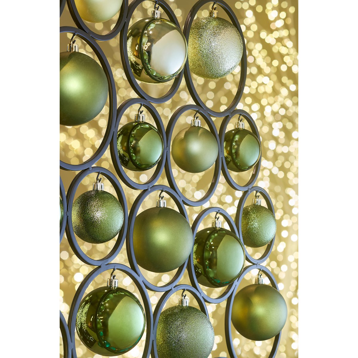 Weihnachtskugel-Set – 26 Stück – Ø7 cm – Glas – Dunkelgrün