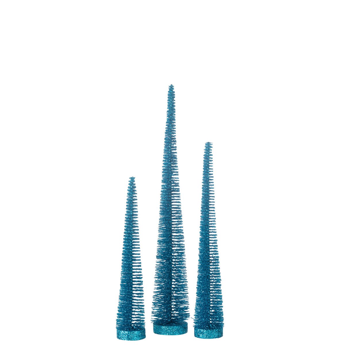 J -Line Dekoration Weihnachtsbaum Glitzer - Kunststoff - Blau - Schachtel 7