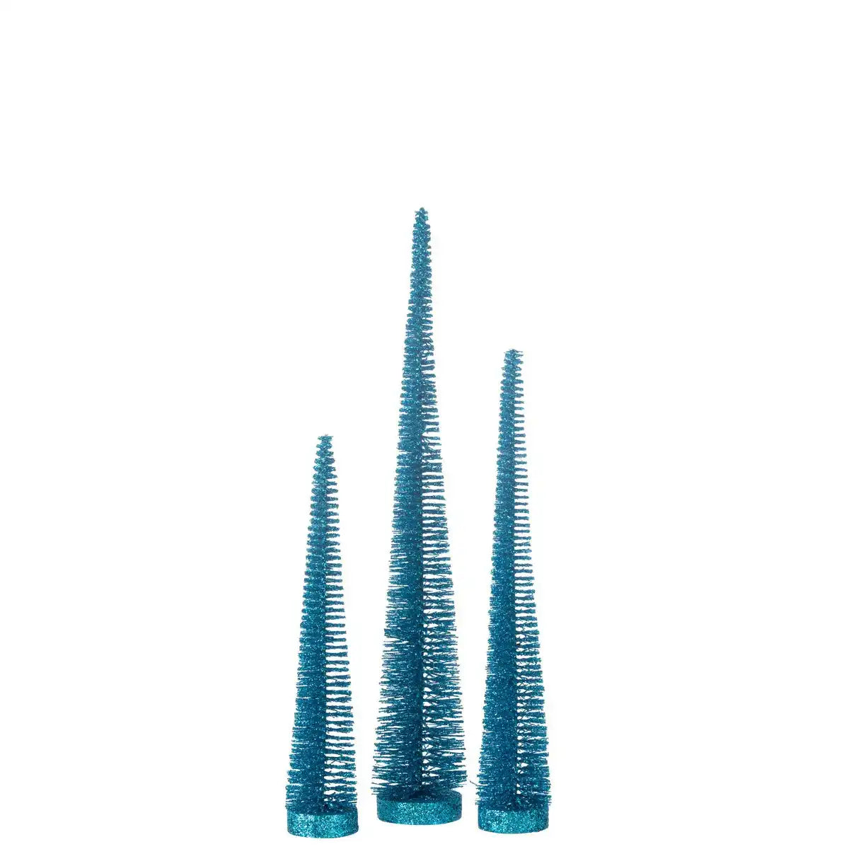 J -Line Dekoration Weihnachtsbaum Glitzer - Kunststoff - Blau - Schachtel 7