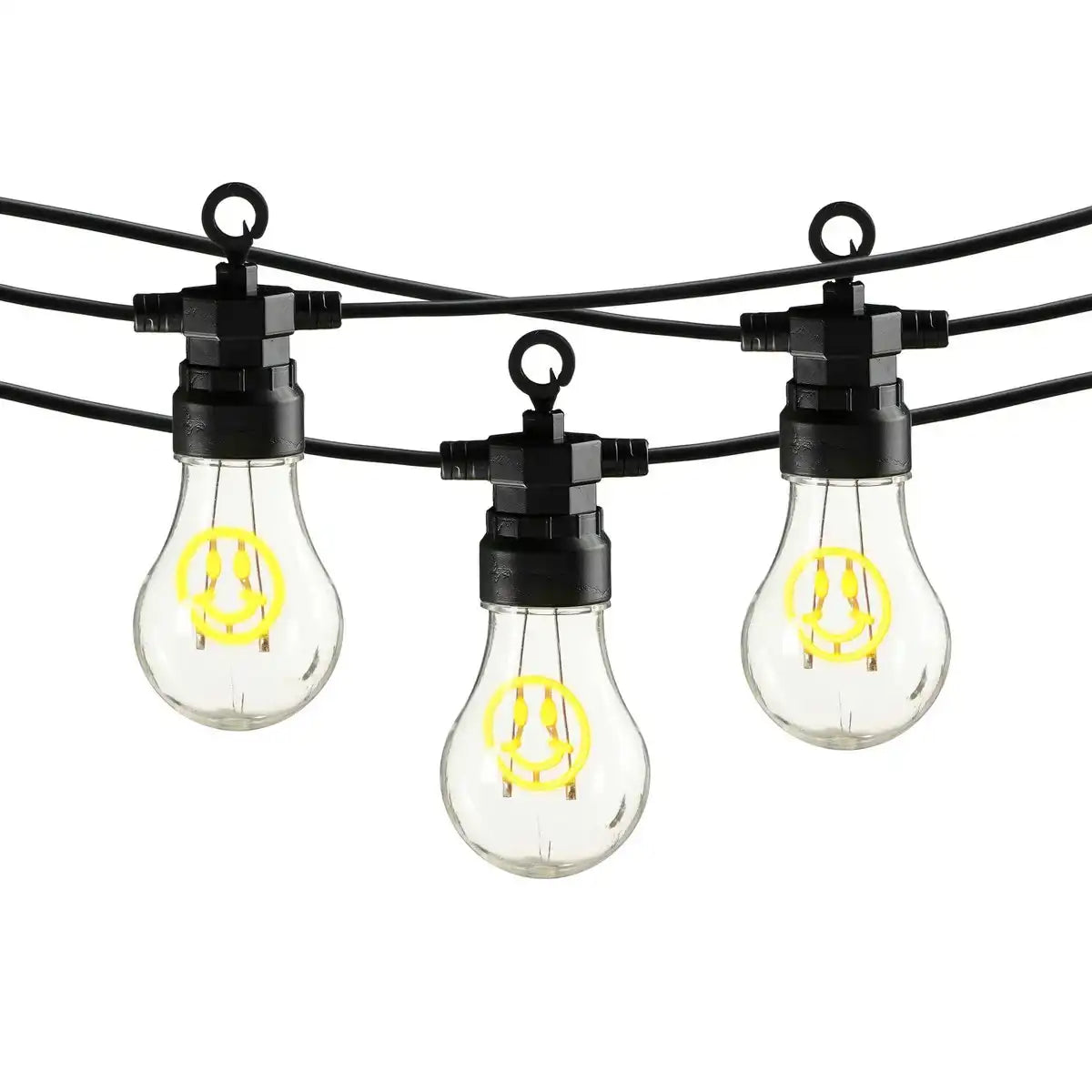 Smiley LED -Lichtkabel draußen - L450 cm - Gelb