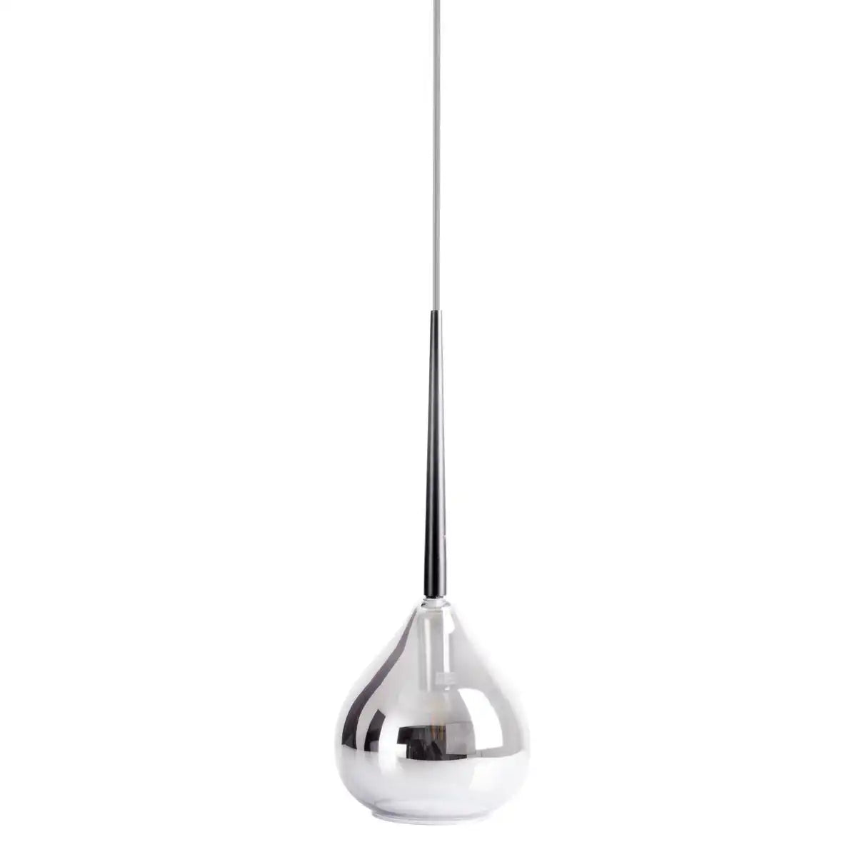 Pendelleuchte "VASO", Hängelampe aus Metall und Rauchglas in Anthrazit, mit E14-Fassung, für Esszimmer, Wohnzimmer, Diele oder Büro, mit einem Øvon 16 cm