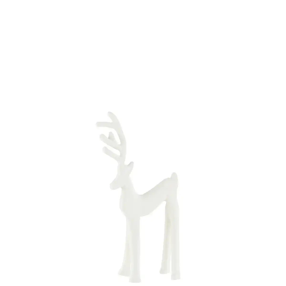 J -Line Figure Rentier Goa - Aluminium - Wit -Small