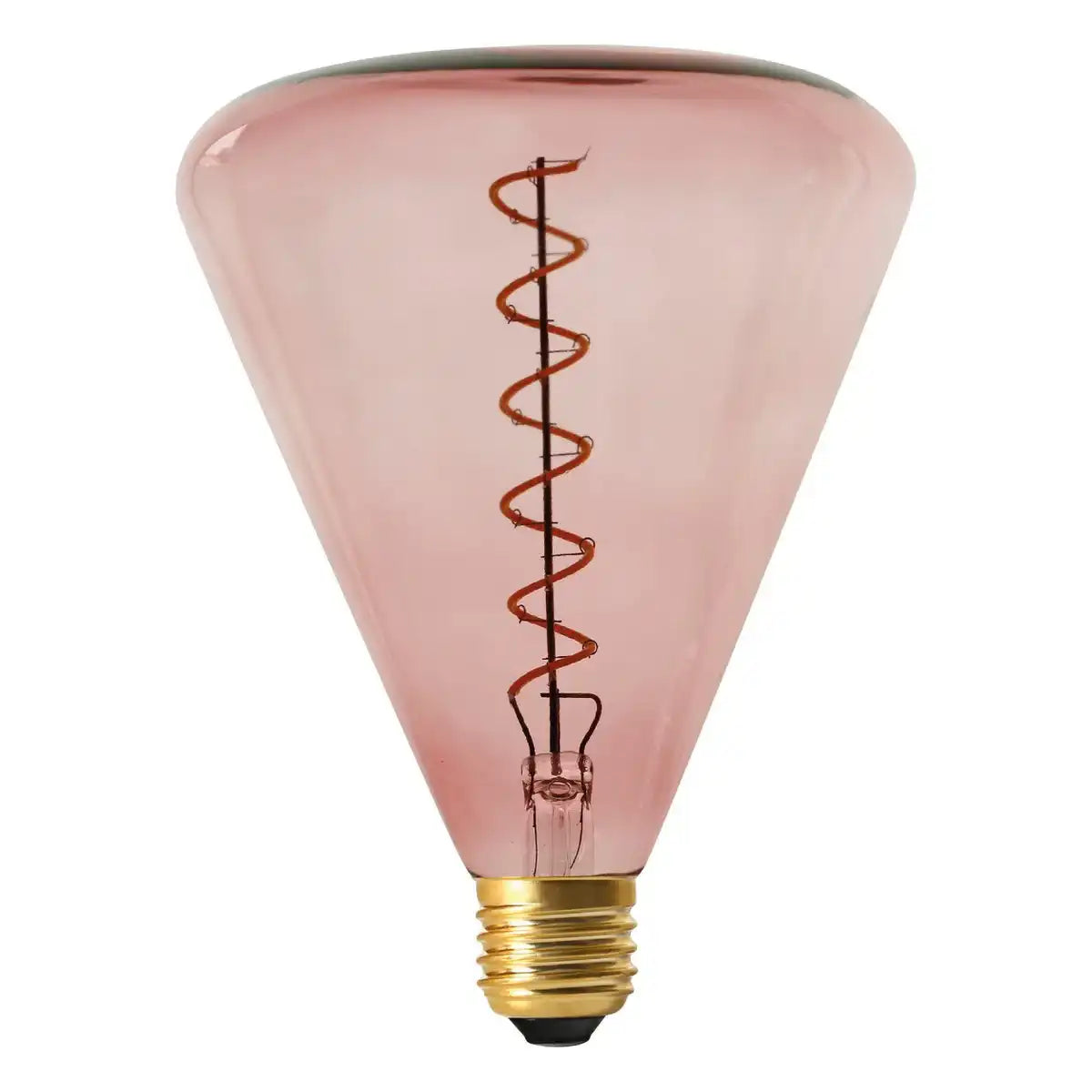 LED Leuchtmittel "DILLY" E27-Fassung 4 Watt Metall und Glas in Rot
