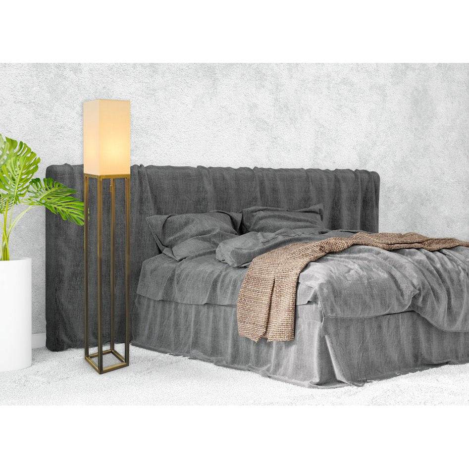 Stehleuchte h: 150cm beige "ALFA"